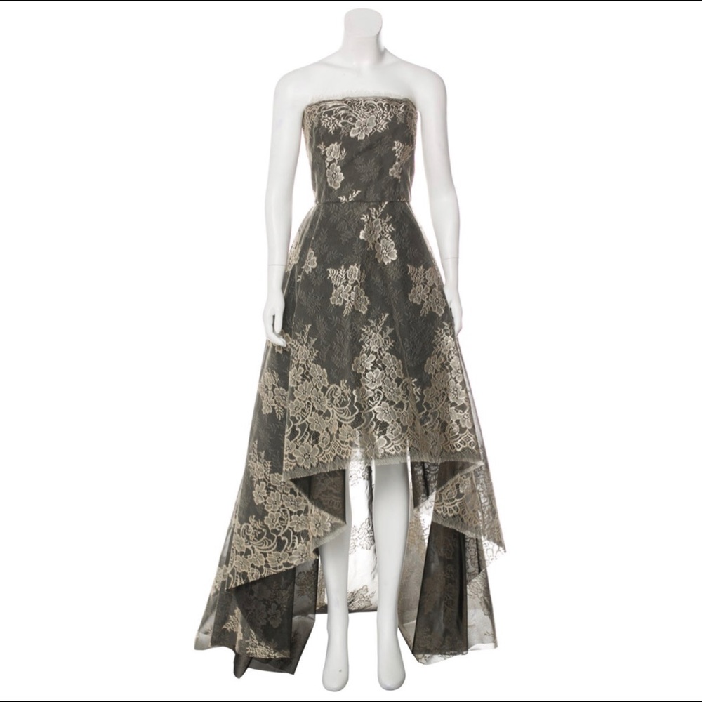 Black Monique Lhuillier evening dress 10